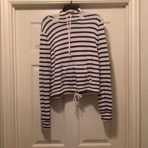A striped hoodie super cute for fall